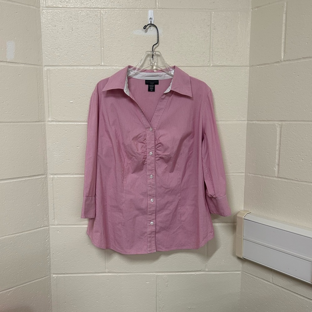 52. Apostrophe Light Pink Button-Up Blouse